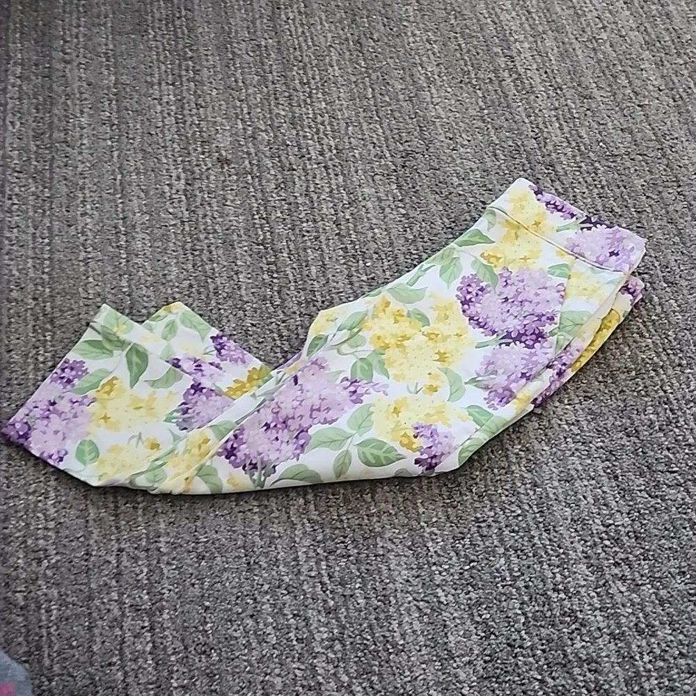 Janie and Jack Floral Sateen Pants, new!